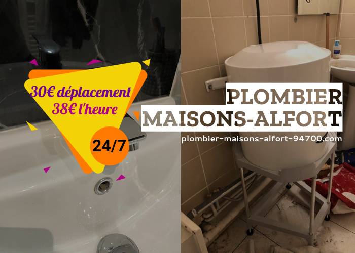 affiche de plombier Maisons-Alfort 94700